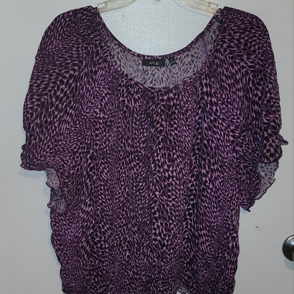 Women's Blouse  - Size XL - Purple  - Apt.9 Brand